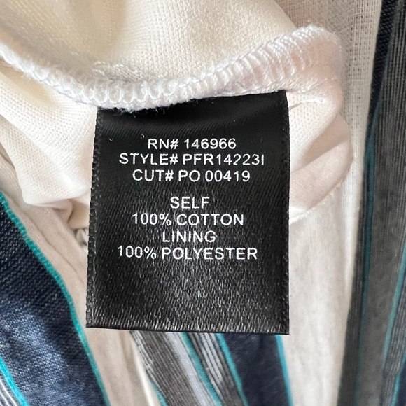 Crystal Sky Medium Blue & White Striped Romper - Picture 9 of 14